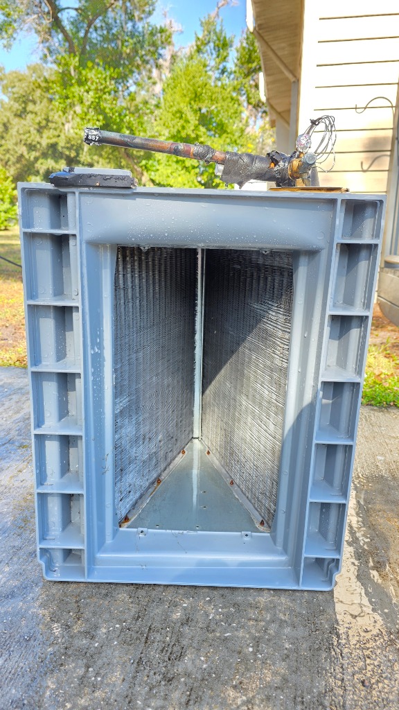 AC Coil After Cleaning